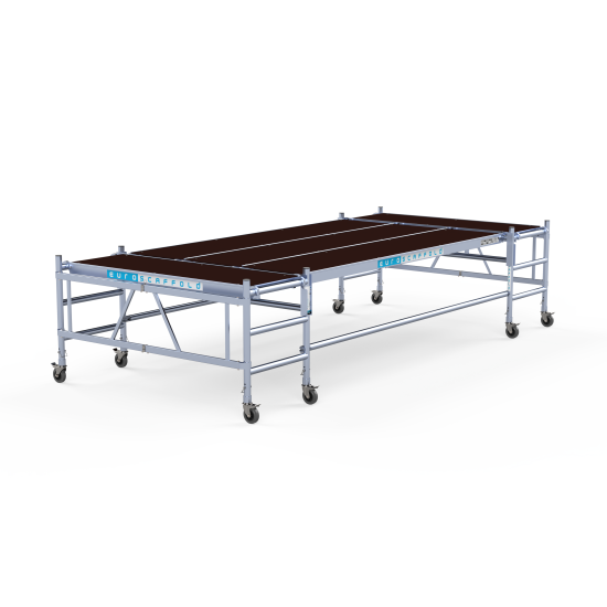 Mitmeplatvormiline kokkupandav tööplatvorm 190x455 cm, 3 astet Mitmeplatvormiline kokkupandav tööplatvorm 190x455 cm, 3 astet
