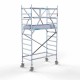 Alumiiniumtellingud 90х190 4,2 m töökõrgus* koos kokkupandavate piiretega mõlemal poolel Alumiiniumtellingud 90х190 4,2 m töökõrgus* koos kokkupandavate piiretega mõlemal poolel