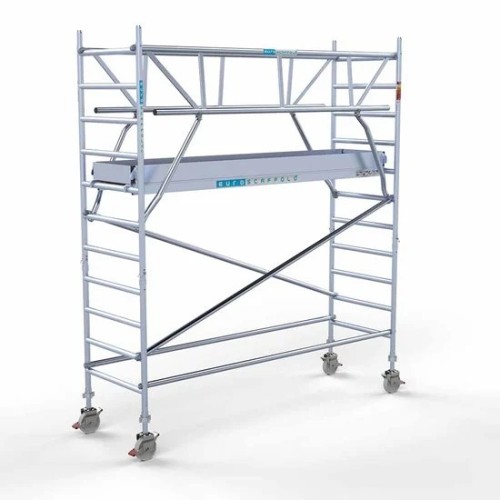 Alumiiniumtellingud koos kokkupandavate piiretega mõlemal poolel 90x305 4,2 m töökõrgus*