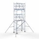 Alumiiniumtellingud 90х190 6,2 m töökõrgus* koos kokkupandavate piiretega mõlemal poolel Alumiiniumtellingud 90х190 6,2 m töökõrgus* koos kokkupandavate piiretega mõlemal poolel