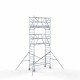 Alumiiniumtellingud 90х250 7,2 m töökõrgus* koos kokkupandavate piiretega mõlemal poolel Alumiiniumtellingud 90х250 7,2 m töökõrgus* koos kokkupandavate piiretega mõlemal poolel
