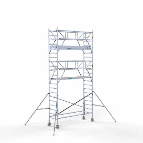 Alumiiniumtellingud koos kokkupandavate piiretega mõlemal poolel 90x305 7,2 m töökõrgus*