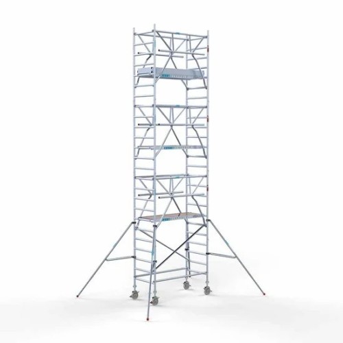 Alumiiniumtellingud koos kokkupandavate piiretega mõlemal poolel 90x190 8,2 m töökõrgus* Carbon