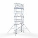 Alumiiniumtellingud 90х250 8,2 m töökõrgus* koos kokkupandavate piiretega mõlemal poolel Alumiiniumtellingud 90х250 8,2 m töökõrgus* koos kokkupandavate piiretega mõlemal poolel