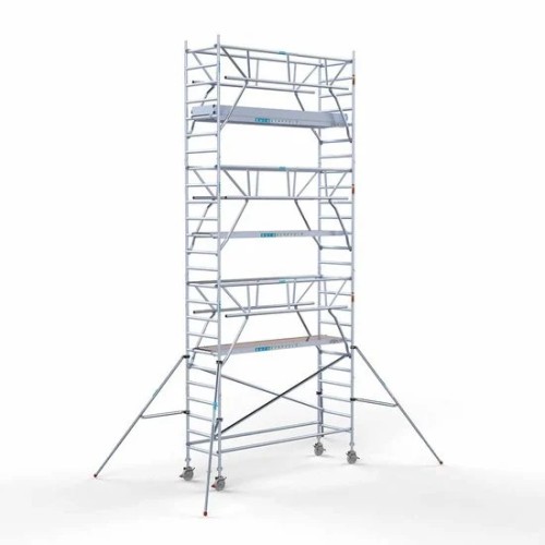 Alumiiniumtellingud koos kokkupandavate piiretega mõlemal poolel 90x305 8,2 m töökõrgus* Carbon