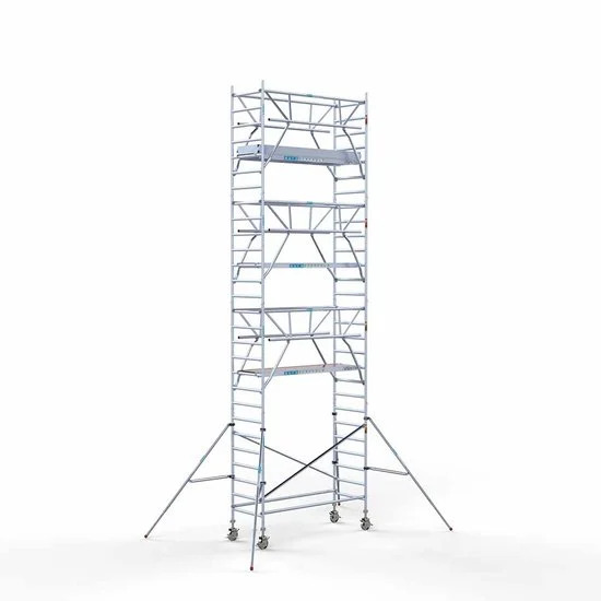 Alumiiniumtellingud 90х250 9,2 m töökõrgus* koos kokkupandavate piiretega mõlemal poolel Alumiiniumtellingud 90х250 9,2 m töökõrgus* koos kokkupandavate piiretega mõlemal poolel