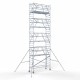 Alumiiniumtellingud 90х305 10,2 m töökõrgus* Carbon koos kokkupandavate piiretega mõlemal poolel Alumiiniumtellingud 90х305 10,2 m töökõrgus* Carbon koos kokkupandavate piiretega mõlemal poolel