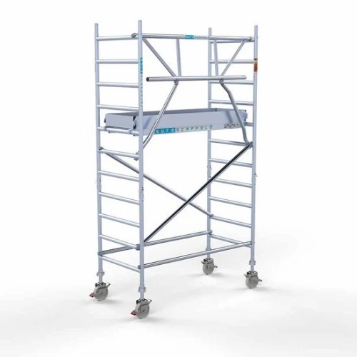 Alumiiniumtellingud 75х190 4,2 m töökõrgus* koos kokkupandavate piiretega ühel küljel