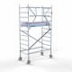Alumiiniumtellingud 90х190 4,2 m töökõrgus* Carbon koos kokkupandavate piiretega ühel küljel Alumiiniumtellingud 90х190 4,2 m töökõrgus* Carbon koos kokkupandavate piiretega ühel küljel