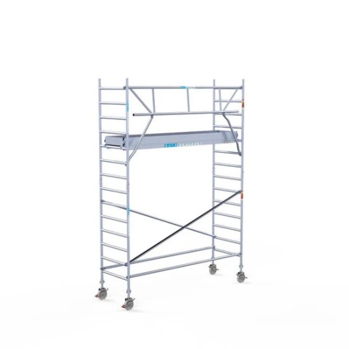 Alumiiniumtellingud 90х305 5,2 m töökõrgus* Carbon koos kokkupandavate piiretega ühel küljel