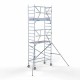 Alumiiniumtellingud 90х190 6,2 m töökõrgus* Carbon koos kokkupandavate piiretega ühel küljel Alumiiniumtellingud 90х190 6,2 m töökõrgus* Carbon koos kokkupandavate piiretega ühel küljel