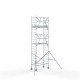 Alumiiniumtellingud 90х190 7,2 m töökõrgus* Carbon koos kokkupandavate piiretega ühel küljel Alumiiniumtellingud 90х190 7,2 m töökõrgus* Carbon koos kokkupandavate piiretega ühel küljel