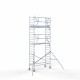 Alumiiniumtellingud 90х250 7,2 m töökõrgus* koos kokkupandavate piiretega ühel küljel Alumiiniumtellingud 90х250 7,2 m töökõrgus* koos kokkupandavate piiretega ühel küljel