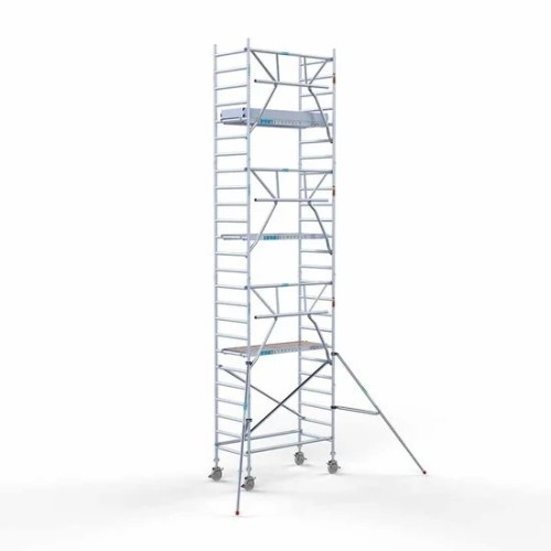 Alumiiniumtellingud 75х190 8,2 m töökõrgus* koos kokkupandavate piiretega ühel küljel