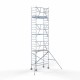 Alumiiniumtellingud 90х190 8,2 m töökõrgus* Carbon koos kokkupandavate piiretega ühel küljel Alumiiniumtellingud 90х190 8,2 m töökõrgus* Carbon koos kokkupandavate piiretega ühel küljel