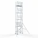 Alumiiniumtellingud 75х190 10,2 m töökõrgus* koos kokkupandavate piiretega ühel küljel