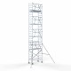 Alumiiniumtellingud 90х190 10,2 m töökõrgus* Carbon koos kokkupandavate piiretega ühel küljel Alumiiniumtellingud 90х190 10,2 m töökõrgus* Carbon koos kokkupandavate piiretega ühel küljel