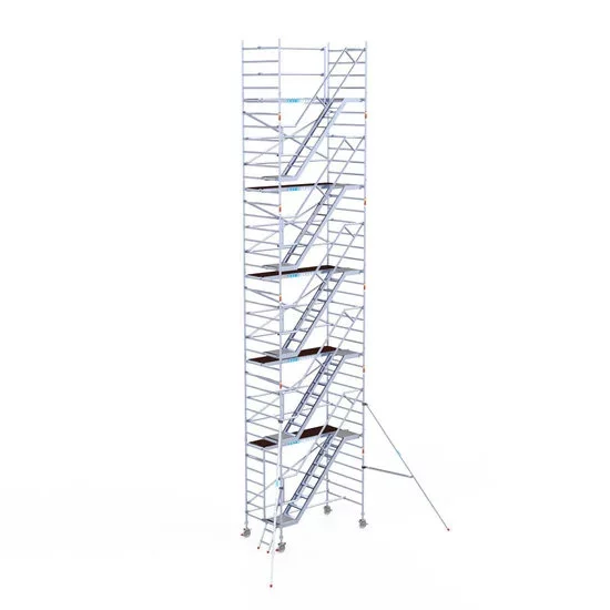 Alumiiniumtellingud koos treppidega 135х250 12,2 m töökõrgus* Alumiiniumtellingud koos treppidega 135х250 12,2 m töökõrgus*
