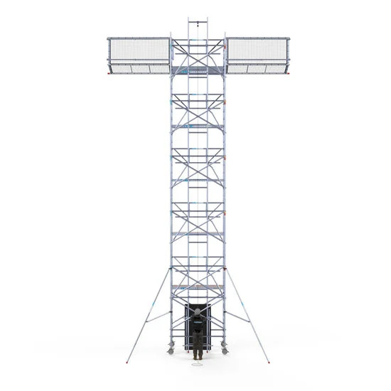 Aliumininiai pastoliai 135х250 12,2 m darbinis aukštis* su liftu saulės baterijoms - Solarlift, Safeguard Aliumininiai pastoliai 135х250 12,2 m darbinis aukštis* su liftu saulės baterijoms - Solarlift, Safeguard