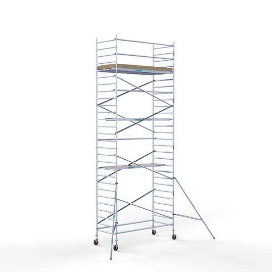 Alumīnija tornis 135х305 cm 9,2m darba augstums* ar oglekļa platformu Alumīnija tornis 135х305 cm 9,2m darba augstums* ar oglekļa platformu