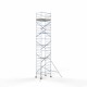 Alumīnija tornis 135х190 cm 11,2m darba augstums* ar oglekļa platformu Alumīnija tornis 135х190 cm 11,2m darba augstums* ar oglekļa platformu