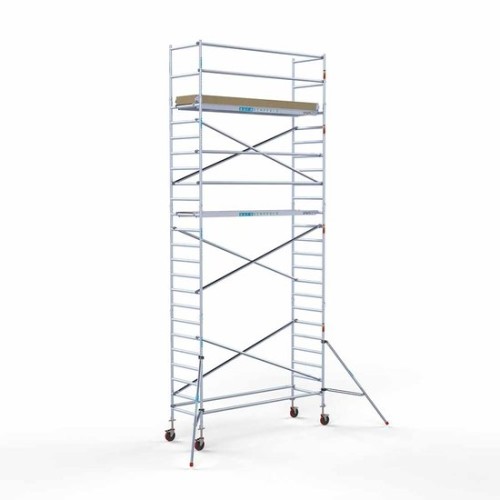 Alumīnija tornis 135х305 cm 8,2m darba augstums* ar oglekļa platformu