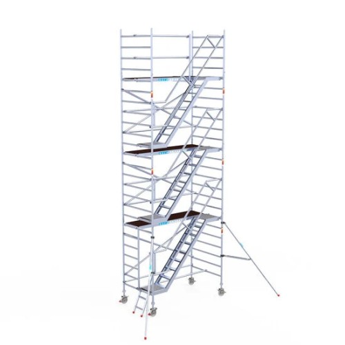 Alumiiniumtellingud koos treppidega 135х250 8,2 m töökõrgus* Carbon