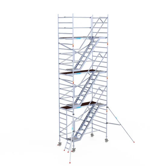 Alumiiniumtellingud koos treppidega 135х250 8,2 m töökõrgus* Carbon Alumiiniumtellingud koos treppidega 135х250 8,2 m töökõrgus* Carbon