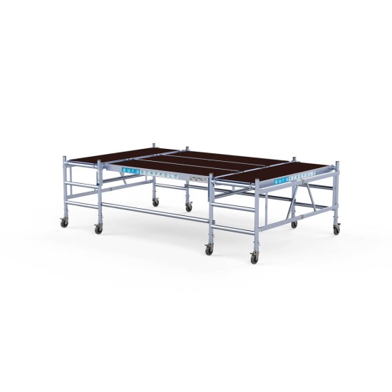 Mitmeplatvormiline kokkupandav tööplatvorm 190x340 cm, 3 astet Mitmeplatvormiline kokkupandav tööplatvorm 190x340 cm, 3 astet