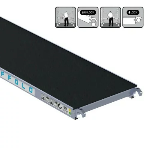 Карбонавая платформа без люка 190x60 см