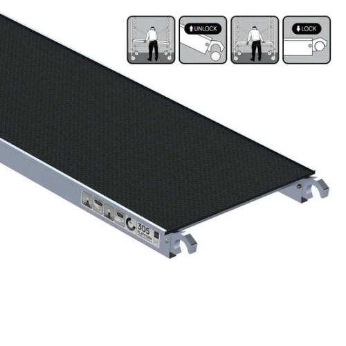 Süsinikplatvorm ilma luugita 305x60 cm