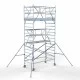 Alumiiniumtellingud 135х250 6,2 m töökõrgus* koos kokkupandavate piiretega mõlemal poolel