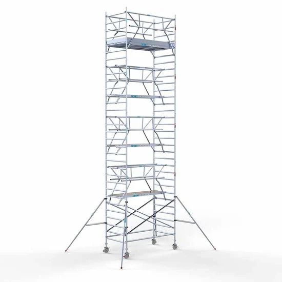 Alumiiniumtellingud 135х250 10,2 m töökõrgus* koos kokkupandavate piiretega mõlemal poolel Alumiiniumtellingud 135х250 10,2 m töökõrgus* koos kokkupandavate piiretega mõlemal poolel