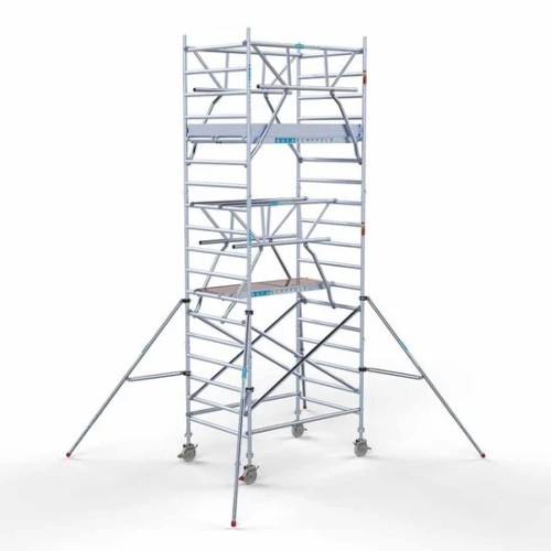 Aluminum scaffolding tower 135х190 6,2m working height* guardrails on both sides
