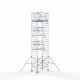 Alumiiniumtellingud 135х190 9,2 m töökõrgus* Carbon koos kokkupandavate piiretega mõlemal poolel