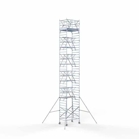 Alumiiniumtellingud 135х190 13,2 m töökõrgus* Carbon koos kokkupandavate piiretega mõlemal poolel