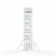 Alumiiniumtellingud 135х190 13,2 m töökõrgus* Carbon koos kokkupandavate piiretega mõlemal poolel