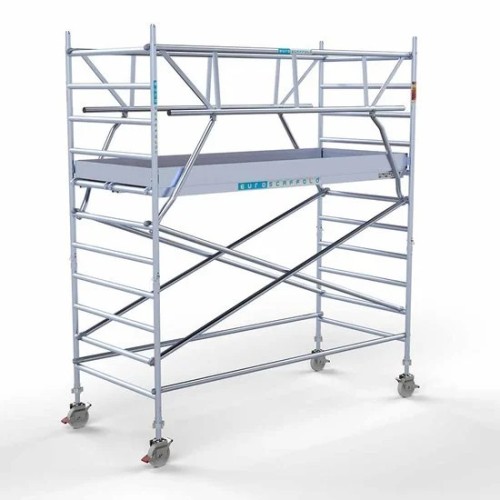 Аliumininiai pastoliai 135х305 4,2 m darbinis aukštis* su sulankstomomis apsaugomis iš 2 pusių