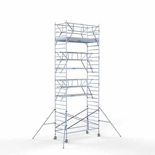 Alumiiniumtellingud 135х305 9,2 m töökõrgus* Carbon koos kokkupandavate piiretega mõlemal poolel