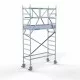 Alumiiniumtellingud 75х190 4,2 m töökõrgus* koos kokkupandavate piiretega mõlemal poolel Alumiiniumtellingud 75х190 4,2 m töökõrgus* koos kokkupandavate piiretega mõlemal poolel