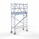 Alumiiniumtellingud 75х190 4,2 m töökõrgus* Carbon koos kokkupandavate piiretega mõlemal poolel Alumiiniumtellingud 75х190 4,2 m töökõrgus* Carbon koos kokkupandavate piiretega mõlemal poolel