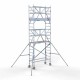 Alumiiniumtellingud 75х190 6,2 m töökõrgus* Carbon koos kokkupandavate piiretega mõlemal poolel Alumiiniumtellingud 75х190 6,2 m töökõrgus* Carbon koos kokkupandavate piiretega mõlemal poolel