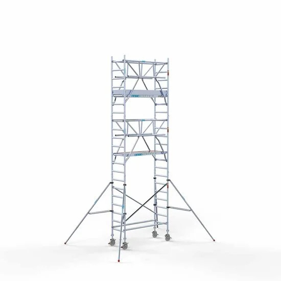 Alumiiniumtellingud 75х190 7,2 m töökõrgus* Carbon koos kokkupandavate piiretega mõlemal poolel Alumiiniumtellingud 75х190 7,2 m töökõrgus* Carbon koos kokkupandavate piiretega mõlemal poolel