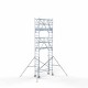 Alumiiniumtellingud 75х190 7,2 m töökõrgus* Carbon koos kokkupandavate piiretega mõlemal poolel Alumiiniumtellingud 75х190 7,2 m töökõrgus* Carbon koos kokkupandavate piiretega mõlemal poolel