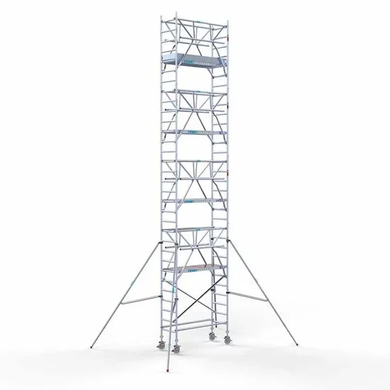 Alumiiniumtellingud 75х190 10,2 m töökõrgus* koos kokkupandavate piiretega mõlemal poolel