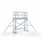 Alumiiniumtellingud 75х250 4,2 m töökõrgus* Carbon koos kokkupandavate piiretega mõlemal poolel Alumiiniumtellingud 75х250 4,2 m töökõrgus* Carbon koos kokkupandavate piiretega mõlemal poolel