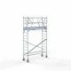 Alumiiniumtellingud 75х250 5,2 m töökõrgus* koos kokkupandavate piiretega mõlemal poolel