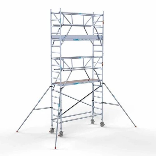 Alumiiniumtellingud 75х250 6,2 m töökõrgus* Carbon koos kokkupandavate piiretega mõlemal poolel