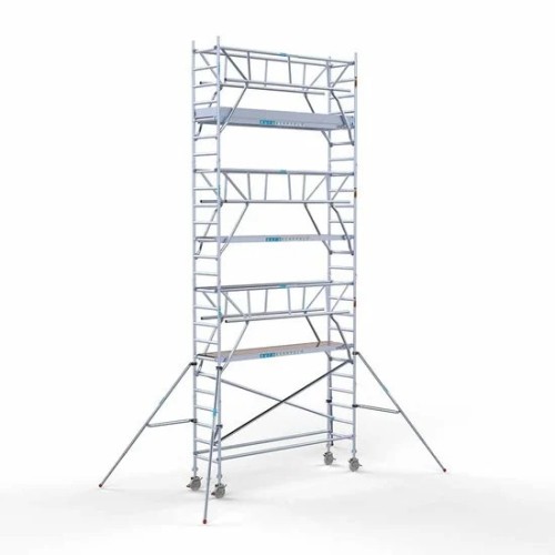 Alumiiniumtellingud 75х305 8,2 m töökõrgus* Carbon koos kokkupandavate piiretega mõlemal poolel