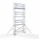 Alumiiniumtellingud 75х305 8,2 m töökõrgus* Carbon koos kokkupandavate piiretega mõlemal poolel Alumiiniumtellingud 75х305 8,2 m töökõrgus* Carbon koos kokkupandavate piiretega mõlemal poolel